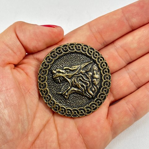 SLOVANSKÝ VLK AMULET ZINEK STAROMOSAZ