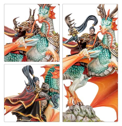 WARHAMMER OLD WORLD: GRAND CATHAY: SHUGENGAN LORD ON GREAT SPIRIT LONGMA