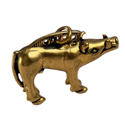 KELTSKÝ KANEC Z BIBRACTE, AMULET, BRONZ