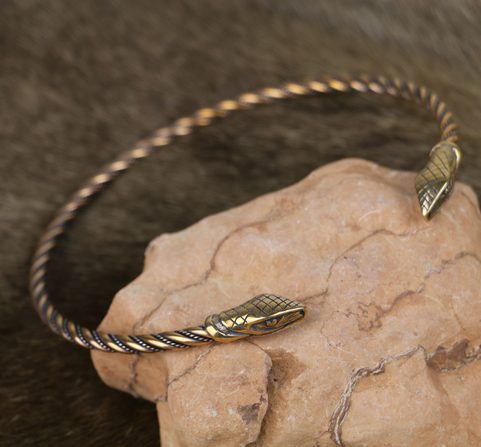 JÖRMUNGANDR, VIKINSKÝ HAD, BRONZ, TORQUES