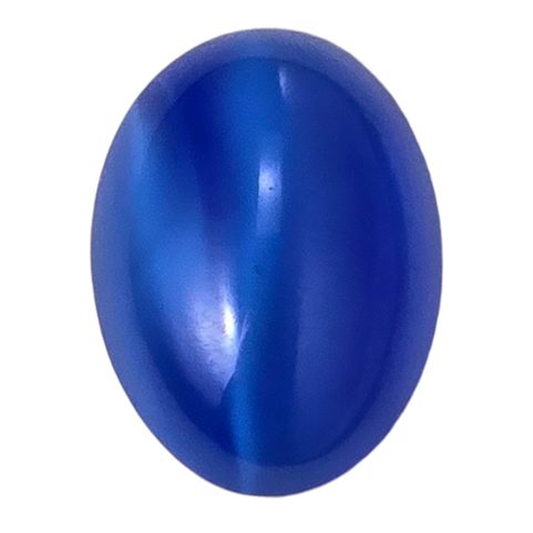 KABOŠON SKLO 25X18 MM MODRÁ, NEPRŮHLEDNÁ