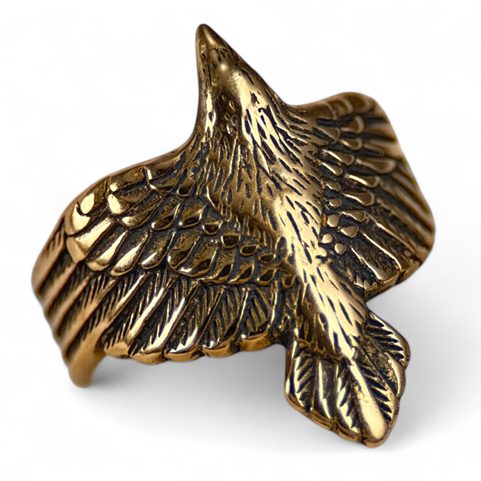 CORVUS, VRÁNA, PRSTEN, BRONZ