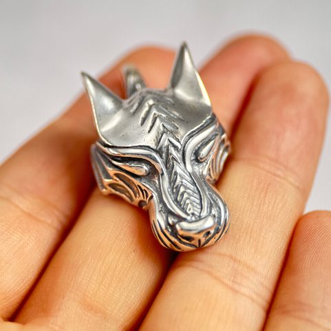 WARG, SEVERSKÝ VLK, STŘÍBRNÝ PŘÍVĚSEK, AG 925, 15G