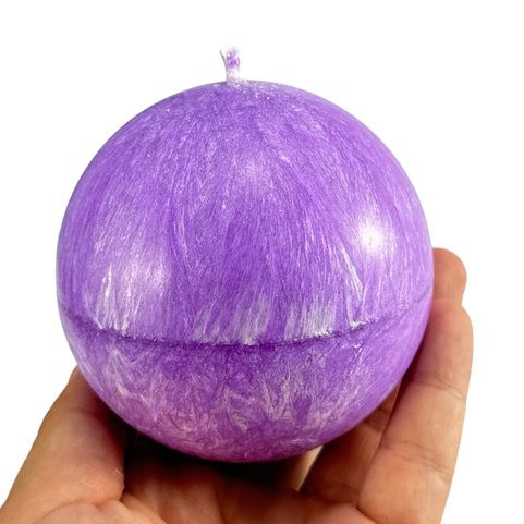 SVÍČKA, KOULE 8 MM, FIALOVÁ