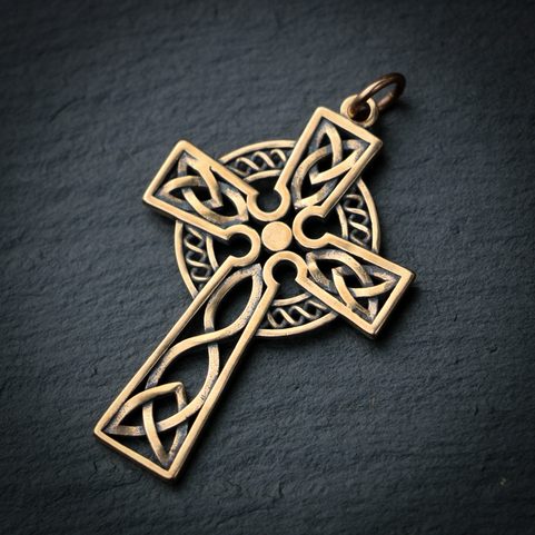 KELTSKÝ KŘÍŽ, PŘÍVĚŠEK BRONZ