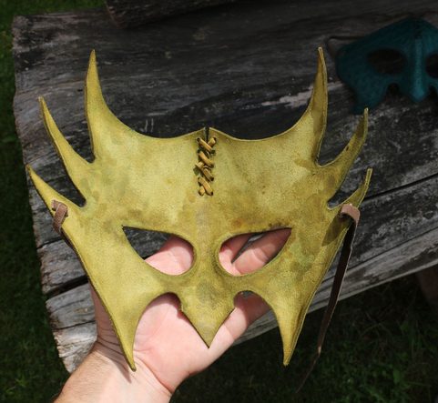 ZELENÝ MUŽ, KOŽENÁ MASKA