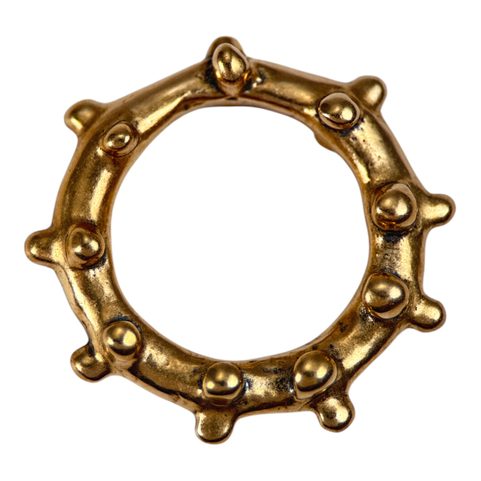 KELTSKÝ AMULET, OZUBENÉ KOLO, LOŠÁNKY, BRONZ