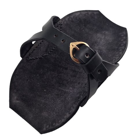 LUKOSTŘELECKÝ NÁTEPNÍK PERCY, KOŽENÝ, ČERNÝ