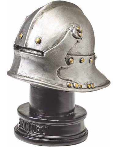 CASQUE DE TYPE SALLET, FIGURINE