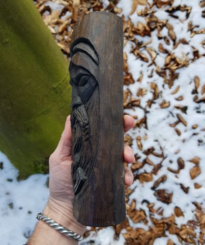 THOR, DŘEVĚNÁ VYŘEZÁVANÁ SOŠKA