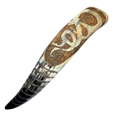 VIKING DRAGON, ZDOBENÝ VIKINGSKÝ ROH