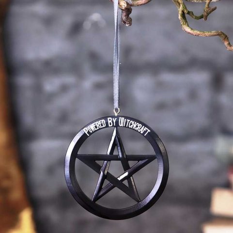 WICCA - PENTAGRAM VÁNOČNÍ OZDOBA 7CM
