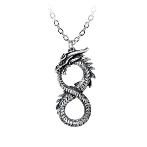 NÁHRDELNÍK INFINITY DRAGON, ALCHEMY GOTHIC