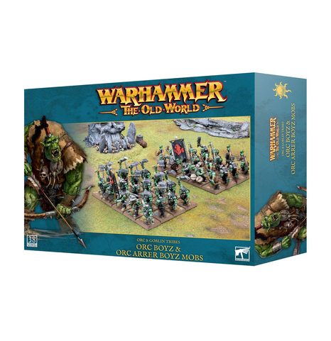 WARHAMMER OLD WORLD: ORC & GOBLIN TRIBES: ORC BOYZ & ORC ARRER BOYZ MOB