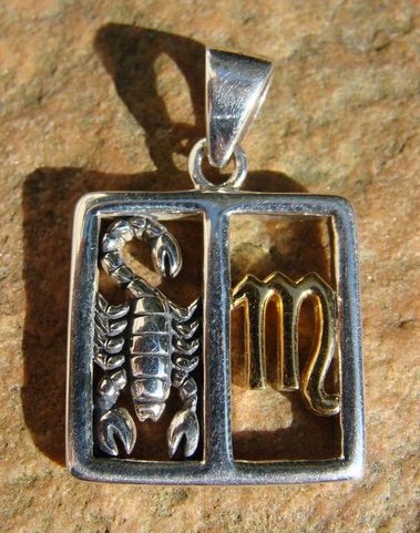 ŠTÍR, SCORPIO, ZNAMENÍ ZVĚROKRUHU, PŘÍVĚSEK, AG 925