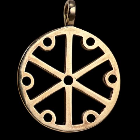 GROMOVITI ZNACI, SLOVANSKÝ AMULET, BRONZ
