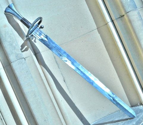 KATZBALGER, RENESANČNÍ LANDSKNECHTSKÝ MEČ, REPLIKA NÁLEZU