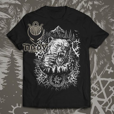 SIBIŘSKÝ MEDVĚD TRIČKO PÁNSKÉ ČB
