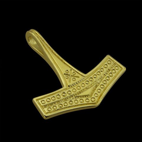 THOROVO KLADIVO, ROMERSDAL, DÁNSKO, PŘÍVĚŠEK, 14K ZLATO