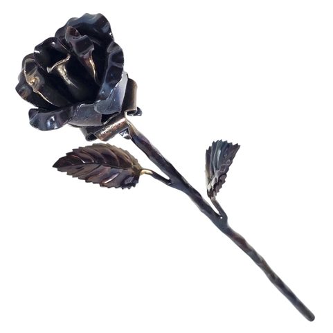 RÓISÍN DUBH, KOVANÁ RŮŽE 30CM