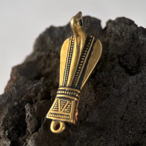 ŘÍMSKÁ PTAČÍ FIBULA, BRONZ - HOLUBICE