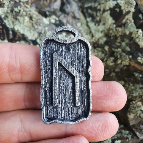 URUZ - RUNOVÝ AMULET, ZINEK