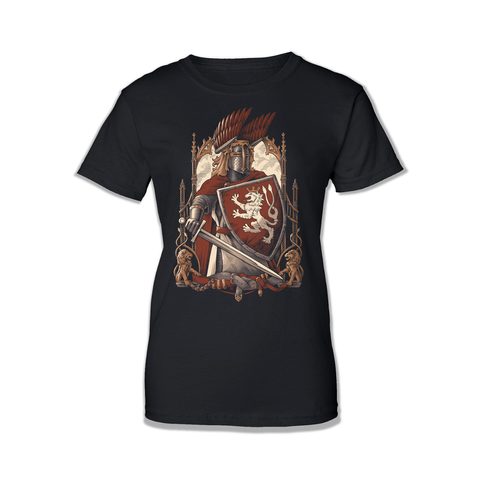 KRÁL ŽELEZNÝ A ZLATÝ - PŘEMYSL OTAKAR II., DÁMSKÉ TRIČKO, ČERNÉ