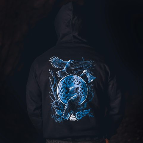 HUGINN A MUNINN, MIKINA S KAPUCÍ, ZIPPER