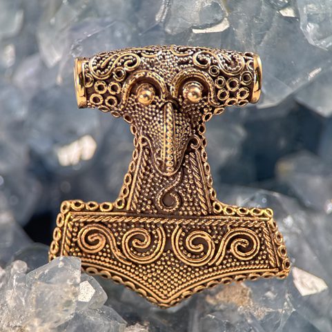 VELKÉ HAVRANÍ THOROVO KLADIVO, KABARA, ŠVÉDSKO, BRONZ