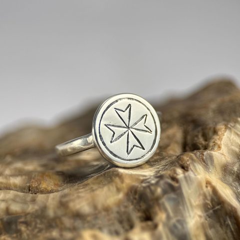 TEMPLAR, STŘEDOVĚKÝ PRSTEN, XIII. STOLETÍ, STŘÍBRO 925/1000