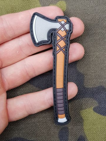 RAGNAR, VIKINSKÁ SEKERA, NÁŠIVKA, SUCHÝ ZIP