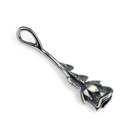 DESERT ROSE, RŮŽE, STŘÍBRNÝ PŘÍVĚSEK, AG 925