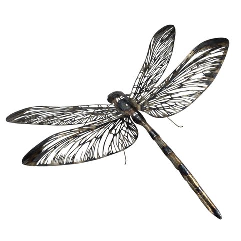 METALL-LIBELLE, WANDDEKORATION