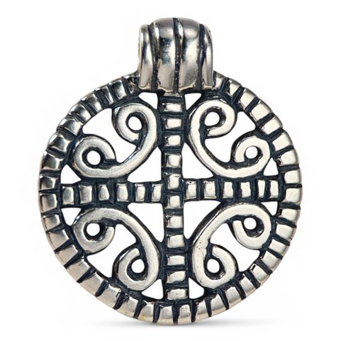 SLUNEČNÍ KŘÍŽ, V. STOLETÍ, PRAHA - ZLIČÍN, ČECHY, VELKÝ, STŘÍBRO 925/1000, 16G