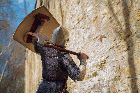 BATTLE AXE FAKESTEEL, MEKČENÁ SEKERA