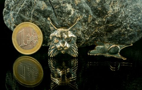 RYS OSTROVID - LYNX, PŘÍVĚŠEK, BRONZ