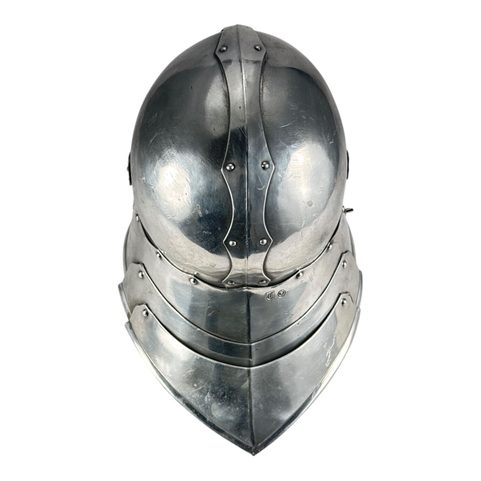NĚMECKÝ ŠALÍŘ, STŘEDOVĚKÁ PŘILBA - HLINÍK