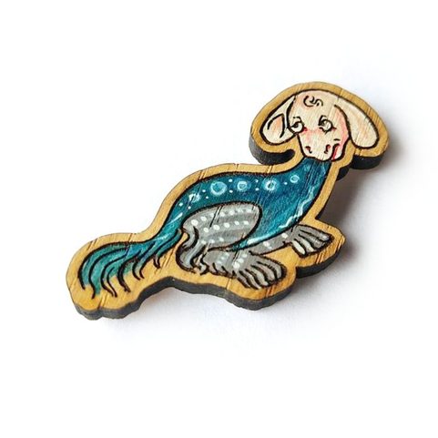 STŘEDOVĚKÝ PIN SERPENS CAPRINUS