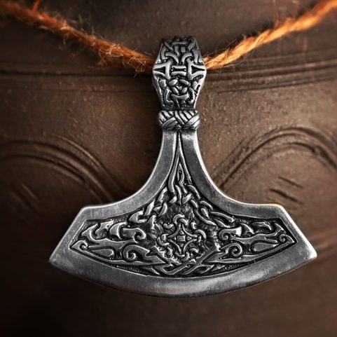 HERSIR, SEVERSKÁ SEKERA, STŘÍBRNÝ PŘÍVĚSEK, AG 925, 14G