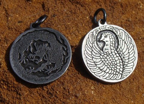 PHOENIX A DRAK, OBOUSTRANNÝ PŘÍVĚŠEK