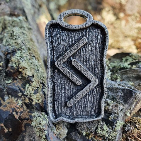 JERA, RUNOVÝ AMULET, ZINEK