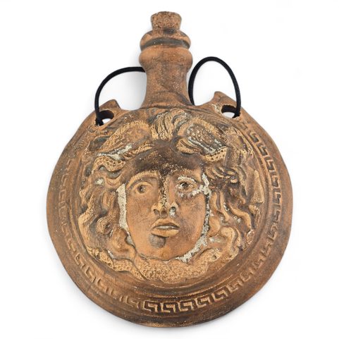 MEDUSA, ŘÍMSKÁ KERAMICKÁ AMPULKA