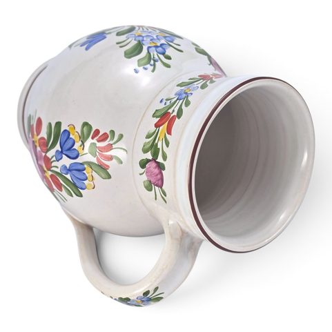 JUG, CHODSKO POTTERY, BOHEMIA 14CM