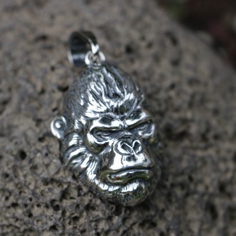 GORILA, STŘÍBRNÝ PŘÍVĚSEK, AG 925 15G