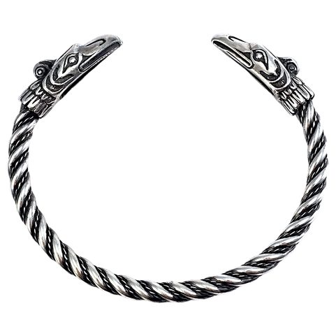 HROMOVÝ PTÁK, STŘÍBRNÝ NÁRAMEK, AG 925