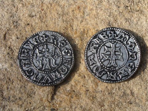 MÁRIA, 1342 - 1382, DINÁR, REPLIKA UHERSKÉ MINCE