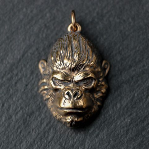GORILA, PŘÍVĚŠEK, BRONZ