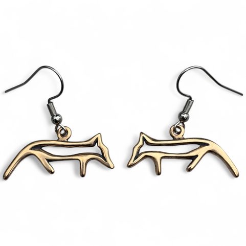 GUMPI, SÁMSKÝ VLK, NÁUŠNICE, BRONZ