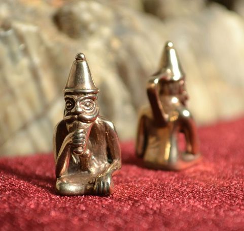 FREY, VIKINSKÝ BŮH, AMULET, BRONZ