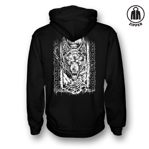 FENRIR - SVOBODA, MIKINA S KAPUCÍ, ZIPPER